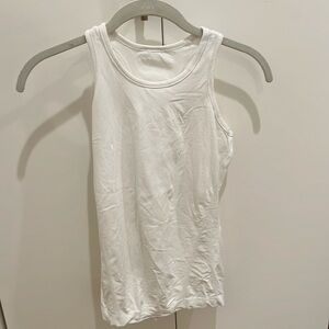 athleta girl athletic white tank top
